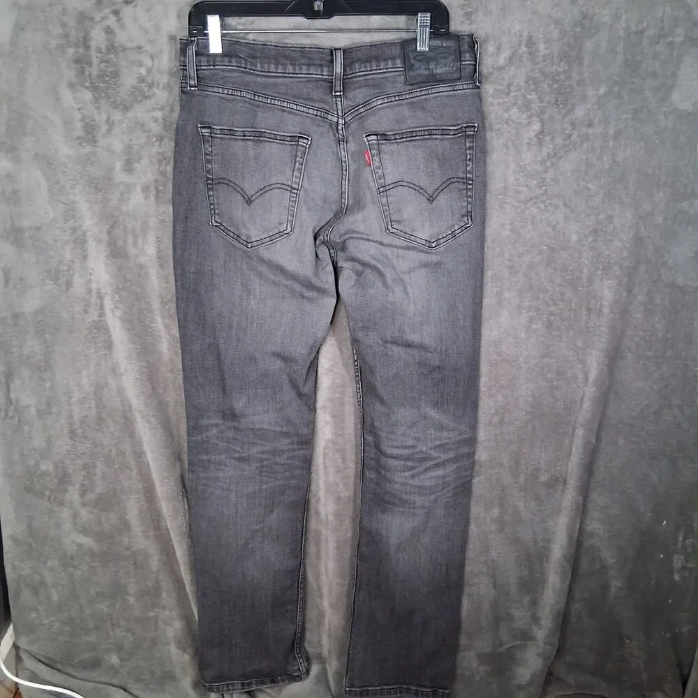 Levis 514 Straight Fit Flex Jeans Morel‎ Grey Mens 32x32 Inseam 31